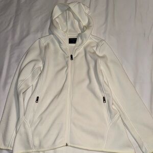 Andrew Marc White Utility Jacket with Hood